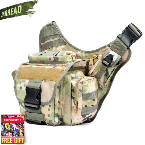 Sac messager tactique de l'armée pour hommes, sac en plein air, sac de selle d'escalade, sac de Camouflage tactique masculin, Durable simple à bandoulière ► Photo 1/6