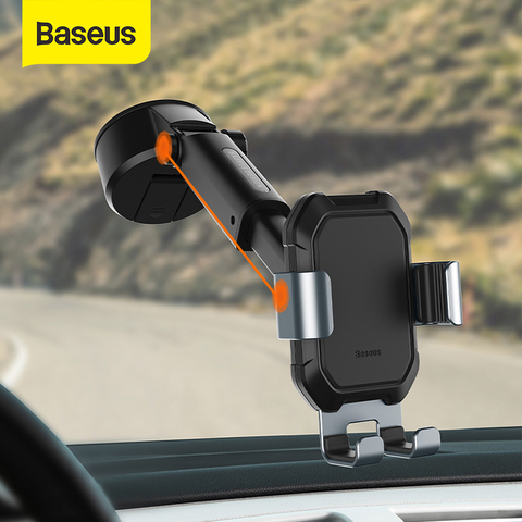 Baseus-Support réglable pour voiture, avec Base d'aspiration, pour téléphone de 4.7 à 6.5 pouces ► Photo 1/6