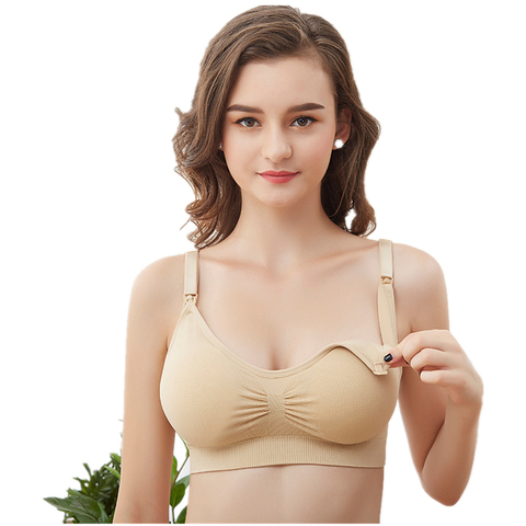 Soutien-gorge super élastique de maternité | soutien-gorge doux, soutien-gorge d'allaitement sans fil, lingerie pour femme enceinte ► Photo 1/6