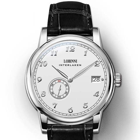Lobinni – montre-bracelet Ultra-mince pour hommes, modèle 1888, Hangzhou 5000A, Micro Rotor, mouvement, automatique ► Photo 1/6