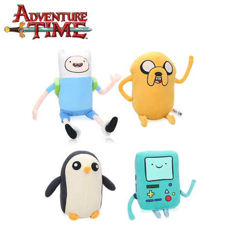 Jouet en peluche de 25-43cm pour enfants, jouets en forme d'animaux doux, jouets de la série Adventure Time, luke Penguin Gunter Finn Beemo BMO, fournitures de fête ► Photo 1/6