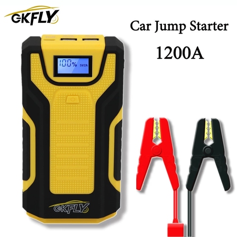 1200A Démarreur De Saut De Voiture Portable 12V Dispositif de Démarrage Jumpstarter Automatique Buster D'urgence Booster Chargeur De Batterie De Voiture Cavalier de Démarrage ► Photo 1/6