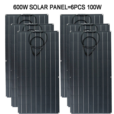 Panneau solaire Flexible à cellules monocristallines 100W 200W 300W 400W 500W 600W, capacité de charge 3.3 ► Photo 1/6