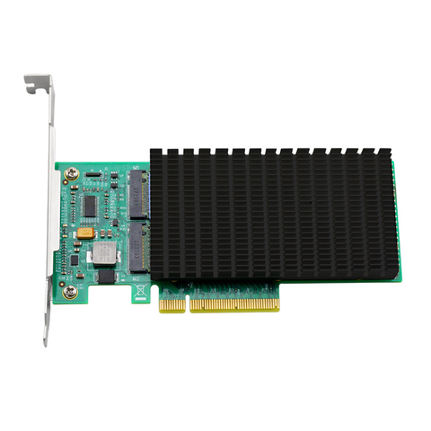 ANM22PE08 NVMe vers M.2, contrôleur PCIe 3.0 X8 12 go, prise en charge de 2 M.2 HDD, pas avec SSD ► Photo 1/5