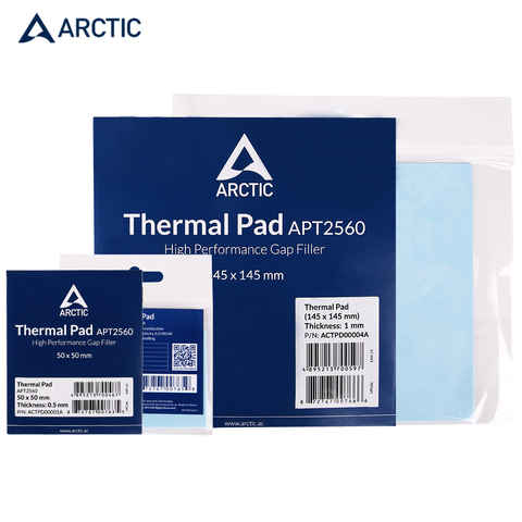 Pâte de graisse thermique arctique refroidisseur de processeur tampon de refroidissement 6.0 W/mK conductivité 0.5/1.0/1.5mm dissipateur thermique Mat50 * 50MM145*145MM silicone ► Photo 1/6