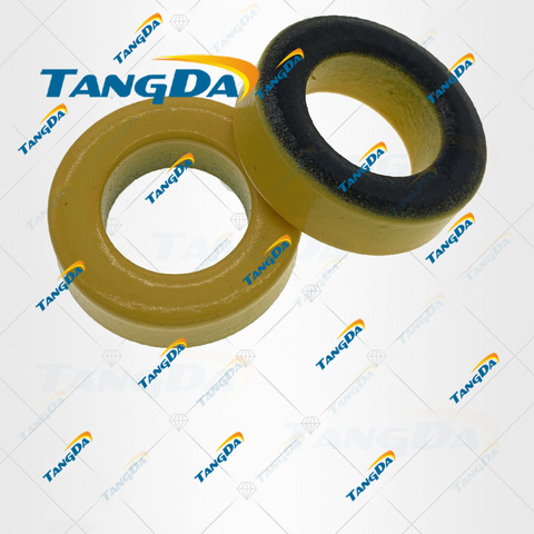 TANGDA T80 noyaux de poudre de fer T80-6 OD * ID * HT 21*12*6.5mm 4.5 nH/N2 8.5 uo noyau de poussière de fer Ferrite toroïdal jaune gris toroïdal 6 V ► Photo 1/1