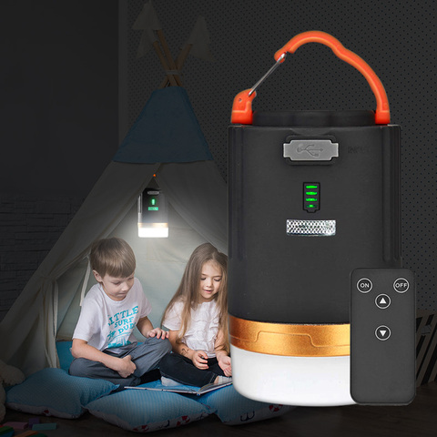 Lanterne LED portable avec chargement USB, lampe de tente led, alimentation d'urgence avec aimant, idéal pour téléphone portable, modèle LED ► Photo 1/6