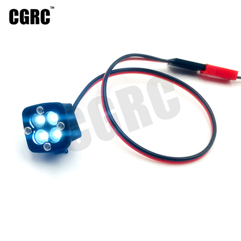 Projecteur LED pour voiture sur chenilles, modèle RC, 7V, 1/10, 2 pièces, projecteur pour voiture Traxxas TRX4 TRX6 Scx10 II 90046 TF2 D90 D110 ► Photo 1/5