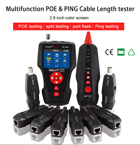 NOYAFA – testeur de câble réseau multifonctionnel NF-8601W, testeur de longueur de câble LCD, testeur de point de rupture, version anglaise ► Photo 1/6
