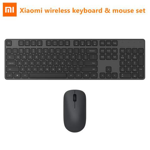 Jeu Original de clavier et souris de bureau sans fil Xiaomi 104 touches clavier Portable 2.4GHz USB récepteur souris pour Windows 10 PC MAC ► Photo 1/6