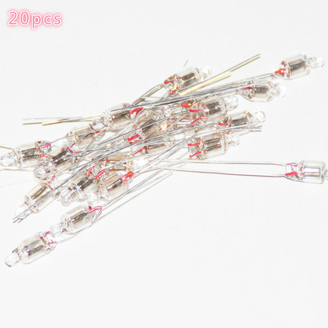 Ampoule néon rouge, indicateur lumineux, 60v ~ 220v, 5x10mm, 20 pièces ► Photo 1/3