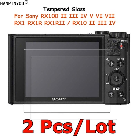 Protecteur d'écran pour Sony, 2 pièces, en verre trempé pour modèles DSC-RX100 V VI VII RX10 RX1R II III IV RX1 RX1RII M2 M3 M4 ► Photo 1/6