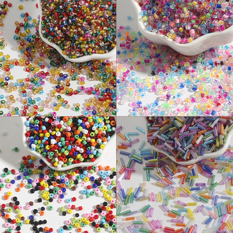 Nicebeads – perles multicolores en cristal tchèque, 1000 pièces, perles d'espacement en verre pour bijoux faits à la main, collier DIY, graine en vrac, 2mm ► Photo 1/6