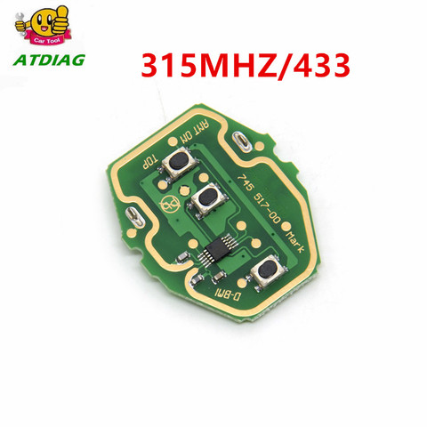 Circuit imprimé télécommande EWS à 3 boutons, 315MHZ/433, pour BMW E46, haute qualité ► Photo 1/6