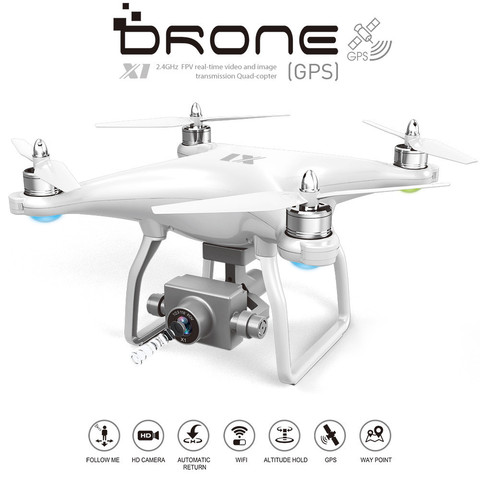 JTY X1S GPS quadrirotor avec caméra 5G 4K HD Drone Brushless 2 axes auto-stabilisant cardan caméra photographie aérienne hélicoptères ► Photo 1/6