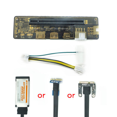 PCI-E EXP GDC carte vidéo externe pour ordinateur portable Dock carte graphique Station d'accueil pour ordinateur portable (Mini interface PCI-E / NGFF/Expresscard) ► Photo 1/6