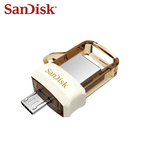 Clé USB 3.0 SanDisk Ultra double OTG USB jusqu'à 150 mo/s 32 go clé USB d'origine pour téléphone/tablette clé USB jaune 64 go ► Photo 1/5