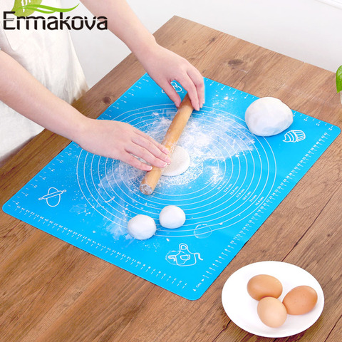 ERMAKOVA – tapis de cuisson en Silicone antiadhésif, tapis à rouler la pâte, résistant à la chaleur, planche à pâtisserie, tapis de pâtisserie avec mesure ► Photo 1/6