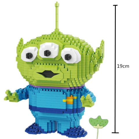 Toy Story 4 Alien Woody bloc de construction diamant briques Buzz Lightyear Rex Bullseye Lotso câlins ours Mini jouet Figure pour enfants ► Photo 1/5