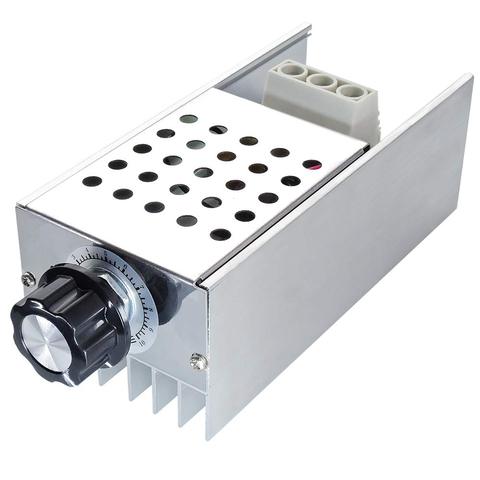 Régulateur de vitesse 10000W 25A | Régulateur de tension SCR haute puissance, commutateur de variateur de vitesse, contrôle de la température, Thermostat AC 110V 220V ► Photo 1/5