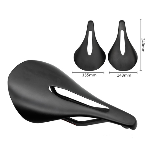 Selle de vélo de route EC90 en Fiber de carbone 100g, VTT, pièces de vélo de haute qualité, 240mm-143/155 mm ► Photo 1/6