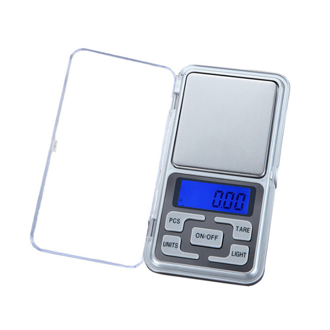 Balance numérique pour bijoux, or, herbe, poids en grammes, Mini Balance électronique de poche LCD, 0.01 ► Photo 1/6