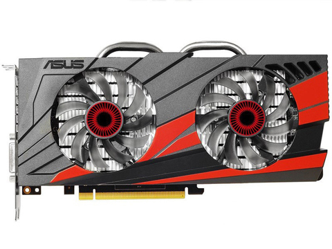 ASUS – carte graphique nVIDIA GTX GTX960-DC2OC-2GD5, 2 go GDDR5, 960 bits d'occasion, pour le jeu, VGA, Hdmi, Dvi ► Photo 1/3