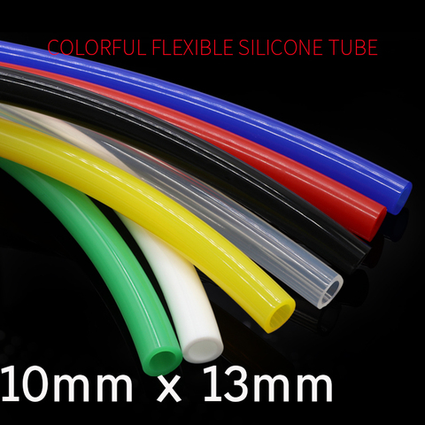 Connecteur de Tube Flexible en Silicone coloré, diamètre de 10mm x 13mm, en caoutchouc, Non toxique, de qualité alimentaire, pour boisson, eau, lait, bière ► Photo 1/3