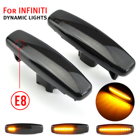 Feu de signalisation latéral dynamique à Led, pour Infiniti EX25 EX35 EX37 FX35 FX37 FX50 pour Nissan Fuga Murano Pathfinder Skyline ► Photo 1/6