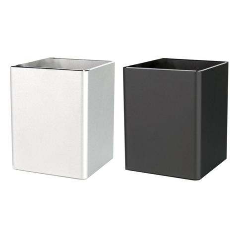 Conteneur en aluminium de support de stockage de tasse d'organisateur de crayon de stylo de bureau carré en métal ► Photo 1/6