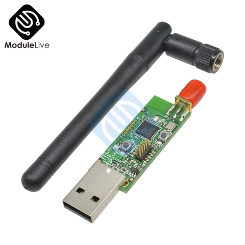 Module de téléchargement Zigbee sans fil, câble 4.0 CC2540 CC2531, carte Wifi, Bluetooth, Dongle, programmateur USB, antenne externe ► Photo 1/6