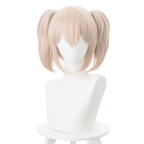 HAIRJOY Cosplay perruque cheveux synthétiques blond brun Miku vert moyen droit Double queue de cheval 7 couleurs disponibles ► Photo 1/1