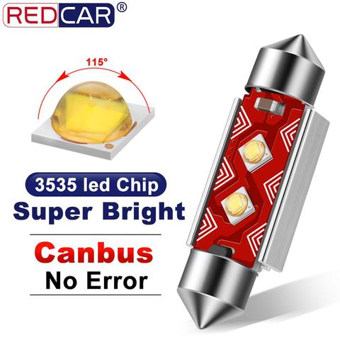 Ampoule Led sans erreur Canbus C5W C10W, ampoule Led Festoon, haute qualité, Super brillante 3535, puces Led, lampe d'intérieur de voiture, 31mm, 36mm, 39mm, 41mm ► Photo 1/6