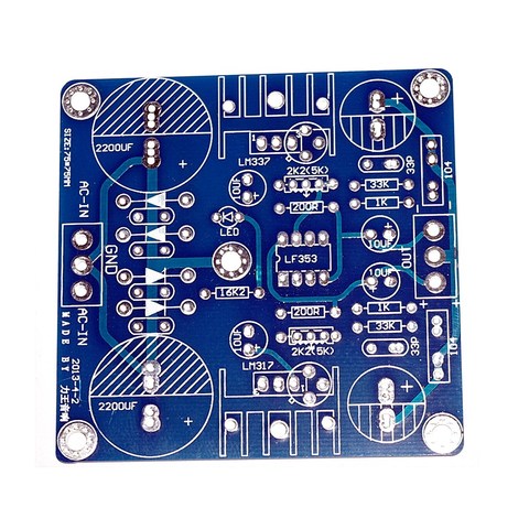 Carte d'alimentation séparée pour Servo actif LM317 337, circuit imprimé, ajustable avec précision ► Photo 1/2