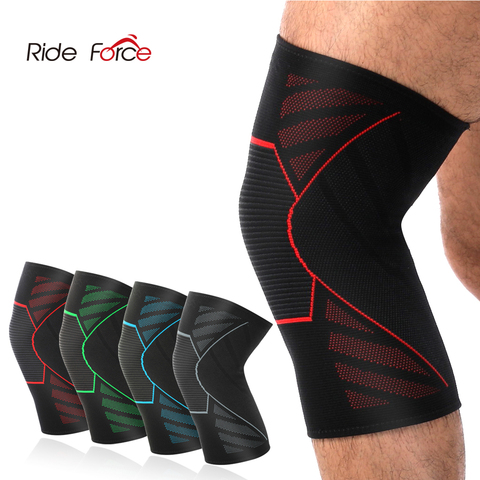 Ride Force – genouillères élastiques en Nylon, 1 pièce, équipement de sport, de Fitness, genouillère, protection du genou, Support de volley-ball ► Photo 1/6