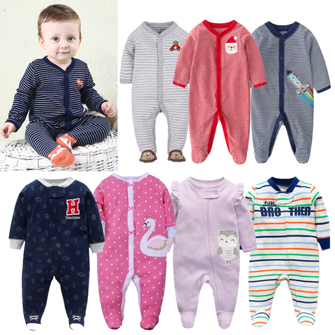 Pyjama licorne en coton pour nouveau-né, barboteuse pour garçon, salopette pour nourrissons, combinaison pour bébé, vêtements prématurés ► Photo 1/6