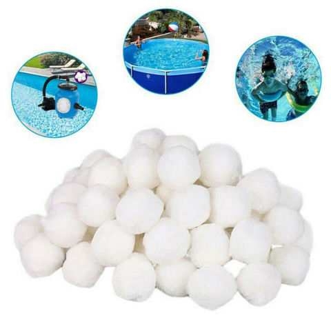 Haute densité piscine filtre boules coton capacité piscine traitement de l'eau qualité de l'eau filtration Alternative filtre sable 100g ► Photo 1/6