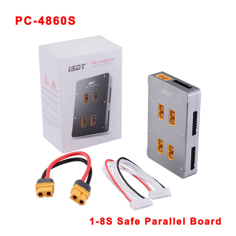 ISDT PC-4860S PC4860 1-8S carte parallèle sûre XT60 CNC carte de charge parallèle pour batterie Lipo Gaoneng Tattu ISDT 4860 4860S ► Photo 1/6