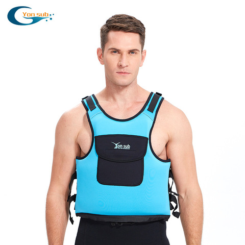 YONSUB – gilet de sauvetage professionnel réglable en néoprène pour adulte, gilet de sécurité pour kayak, bateau, natation, dérive ► Photo 1/5