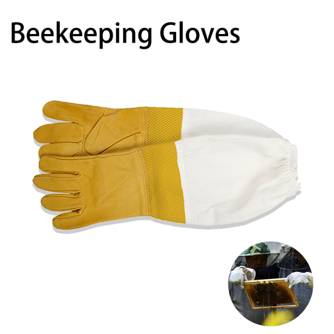 Gants apicoles Anti-abeille pour apiculteur combinaisons de protection ► Photo 1/6