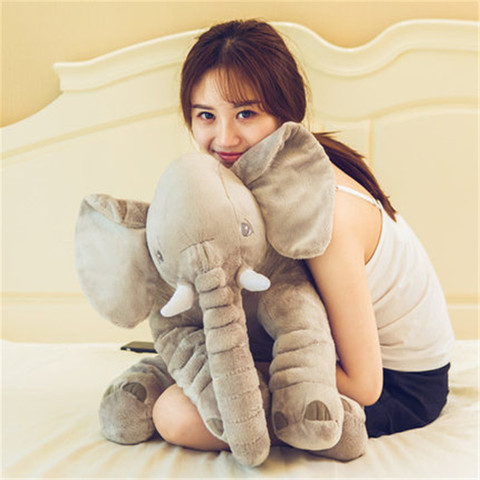 Jolie poupée d'éléphant pour bébés enfants, jouets en peluche pour bébés et enfants, poupée calme, Kawaii, cadeau d'anniversaire ► Photo 1/6