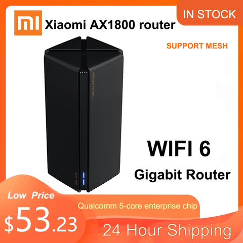 Xiaomi routeur AX1800 Qualcomm cinq cœurs wifi6 2,4G 5,0 GHz Full Gigabit 5G double fréquence maison mur pénétrant roi Mi routeur ► Photo 1/6