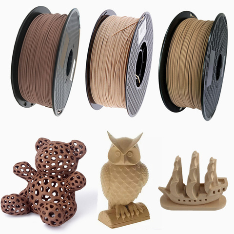 3D en bois PLA 3D imprimante Filament 1.75mm 1000G/500G/250G acajou bois couleur 3D matériaux d'impression approvisionnement PLA livraison directe ► Photo 1/6