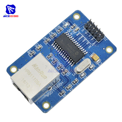 Diymore ENC28J60 LAN bouclier Internet Module réseau 25MHZ cristal AVR 51 LPC STM32 pour Arduino Nano v3.0 ► Photo 1/6