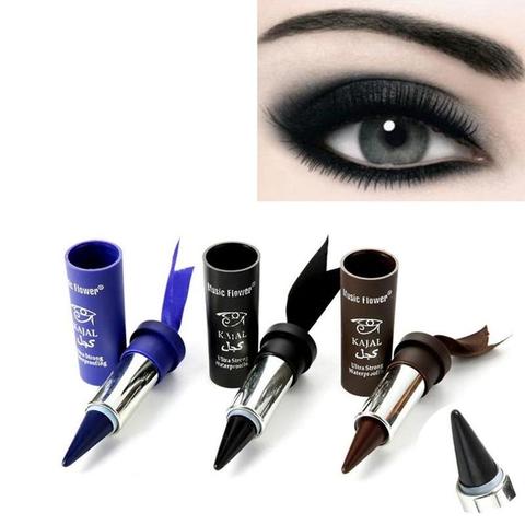 Crayon à paupières épais pour femmes, 1 pièce, Gel pour les yeux noir/Eyeliner gras, couleur bleu noir, D6O0 ► Photo 1/5