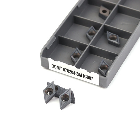 Outils de tournage internes DCMT070204 SM IC908, outil de coupe de tour avec insertion en carbure DCMT 11T304, 10 pièces ► Photo 1/6