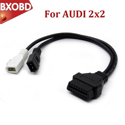 Adaptateur pour VAG, pour Audi 2P + 2P à 16 broches, connecteur de transfert pour Audi 2x2 OBD OBD2 2P + 2P à 16 broches ► Photo 1/6