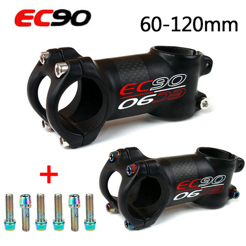 EC90 31.8 VTT tiges carbone 6/17 degrés tige courte vélo Sterm 60-120mm vélo Accesorios guidon tiges ► Photo 1/6