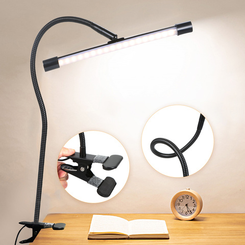 Lampe lampe à pince pour étudier, 36/Led, alimenté par USB, idéal pour une Table de bureau, dc 5v, idéal pour une table ou une Table de bureau, LED ► Photo 1/6