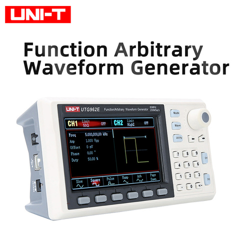 UTG962E – générateur de forme d'onde, fonction arbitraire, double canal, UNI-T MS/s, 14 bits, compteur de fréquence 30Mhz 60Mhz, 200 ► Photo 1/6